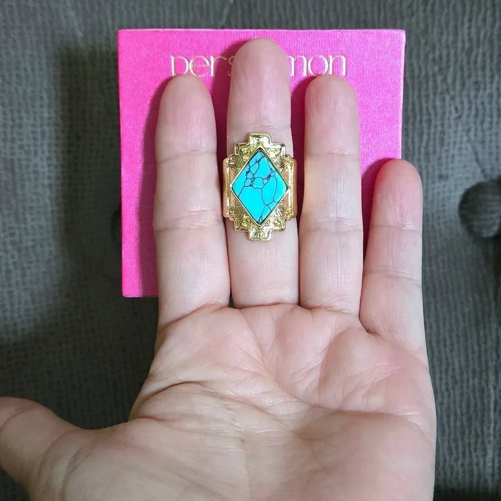 Persimmon Turquoise🩵 Statement Ring💍 - NWT